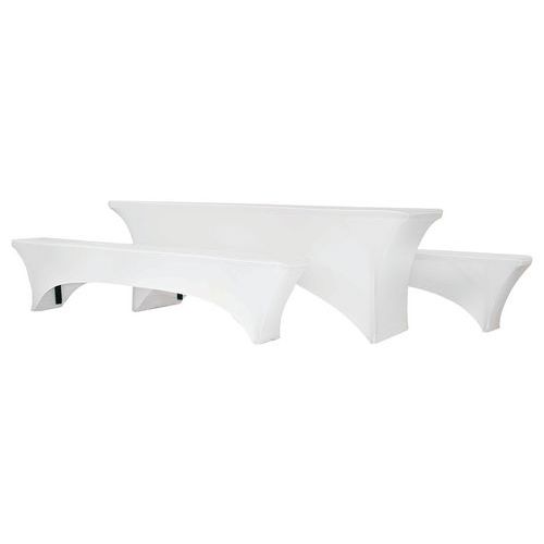 Housse Stretch Pour Table Et Bancs Munich 50 - Blanc