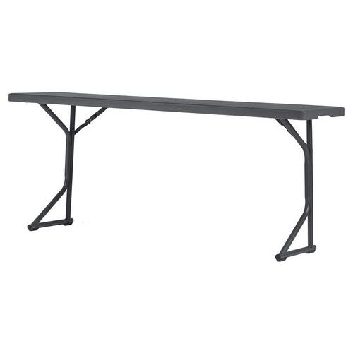 Table Pliante M183 - 183 X 46 Cm - Gris Bleuté