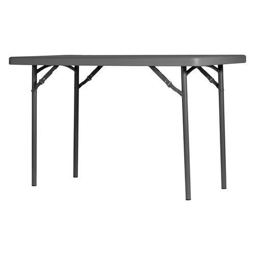 Table Pliante L120 - 122 X 61 Cm - Gris Bleuté