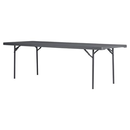 Table Pliante Xxl 240 - 240 X 91 Cm - Gris Bleuté
