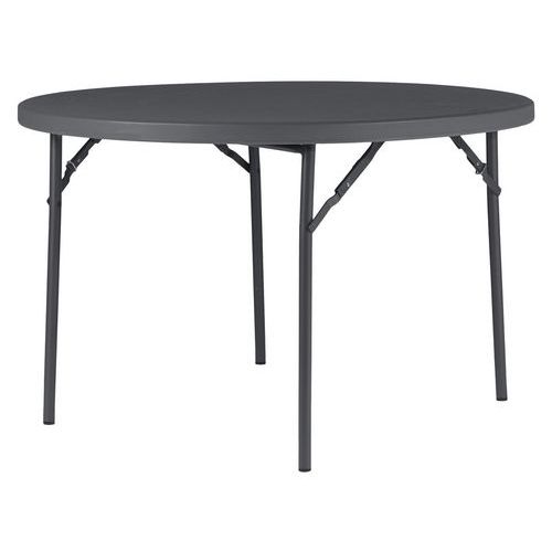 Table Pliante Planet 120 - Ã˜ 120 Cm - Gris Bleuté