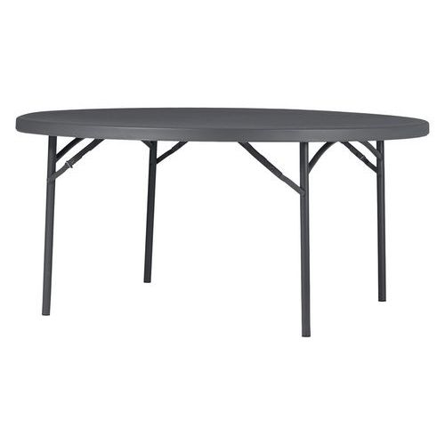 Table Pliante Planet 160 - Ã˜ 160 Cm - Gris Bleuté