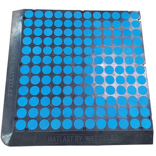 Matlast Classe Feu M1 - 555x555cm Pastille Bleue 2 Bords