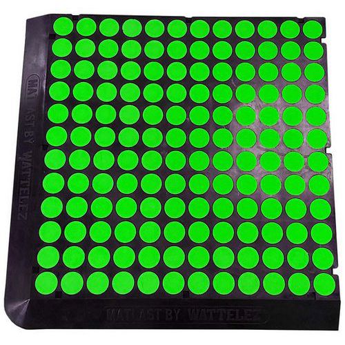 Matlast Classe Feu M1 - 555x5555cm Pastille Verte 2 Bords