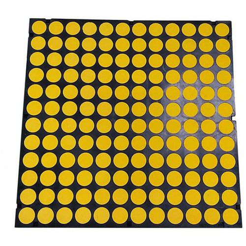 Matlast Classe Feu M1 - 50x50 Cm Pastille Jaune Sans Bord
