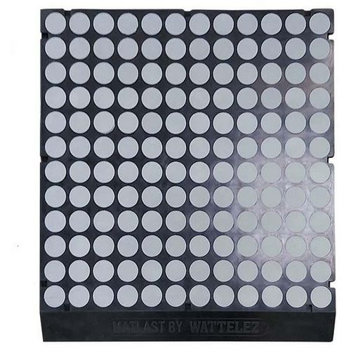 Matlast Classe Feu M1 - 555x50 Cm - Pastille Grise 1 Bord