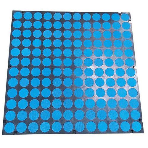 Matlast Noir - 50 X 50 Cm - Pastille Bleue - Sans Bord