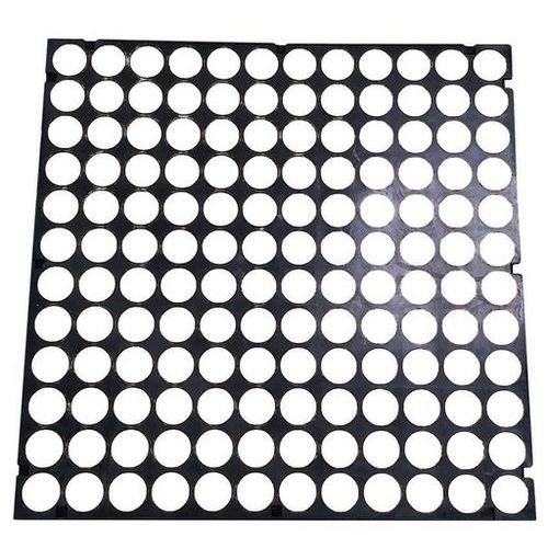 Matlast Noir - 50 X 50 Cm - Pastille Blanche - Sans Bord