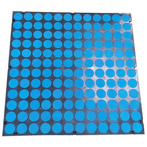 Matlast Noir - 50x50 Cm - Pastille Bleue - Sans Bord