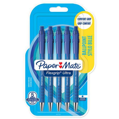 Stylo Bille Flexgrip Ultraâ„¢ Rétractable Bleu - Paper Mate®