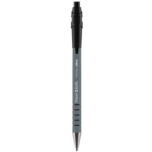 Stylo bille rétractable Flexgrip Elite Noir, écriture large 1,4 mm