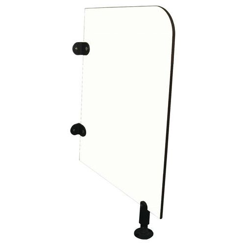 Séparation urinoir enfant mur/sol - Blanc - 75 x 73 cm - Stratifié compact HPL - 15 ans garantie
