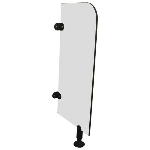 Séparation urinoir enfant - Gris clair - HPL - L 36,5 x H 102 cm - Durable et facile à nettoyer