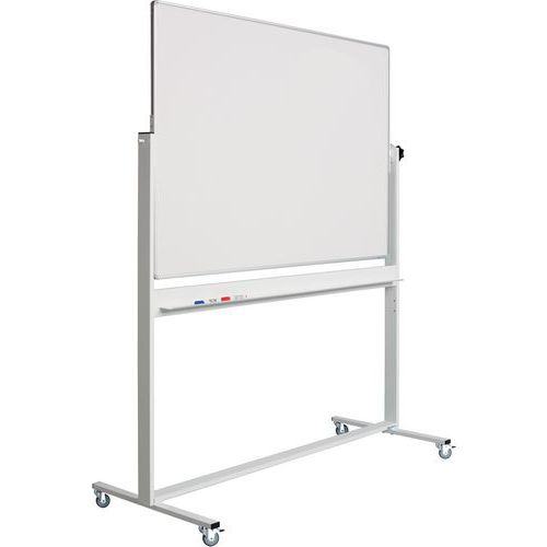 Tableau Pivotant Rc10mm Profilé Revêtu Blanc/blanc-90x120 Cm