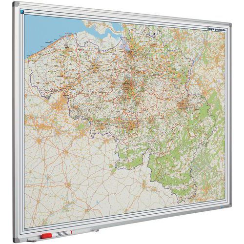 Tableau Softline avec carte cadre Belgique (code postal) - Smit Visual Tableau Softline avec carte cadre Belgique (code postal) - Smit Visual