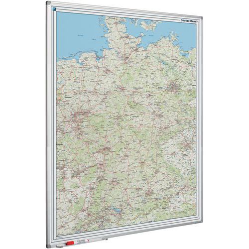 Carte Softline Profilé 8 Mm Allemagne (carte Routière)-120x90 Cm