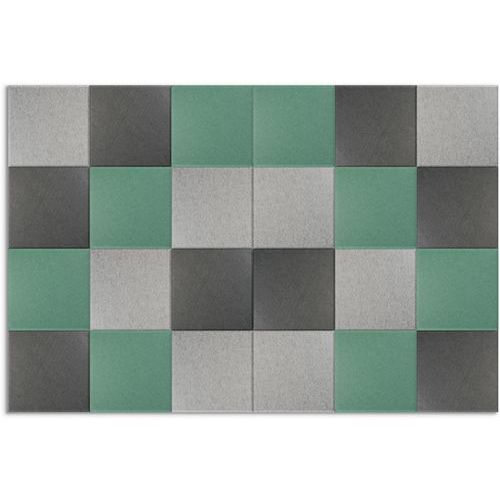 Kit Combiné 24 Dallesfeutre Pet Acoustique Vert Pétrole