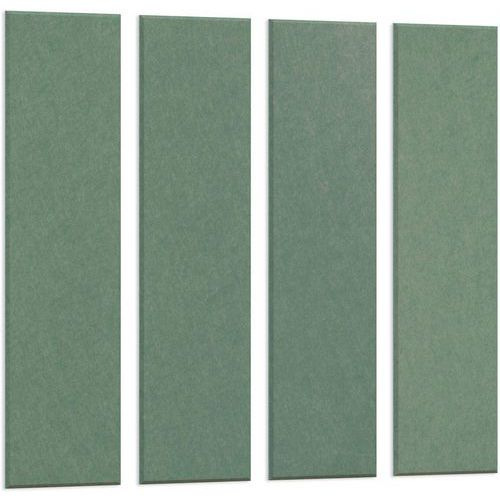 Jeu 4 Panneaux Muraux Acoustiques Feutre Pet Vert Pétrole