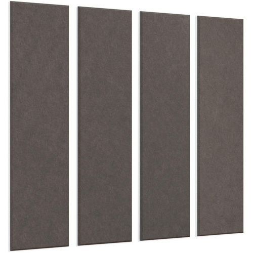 Jeu 4 Panneaux Muraux Acoustiquefeutre Pet Gris Foncé