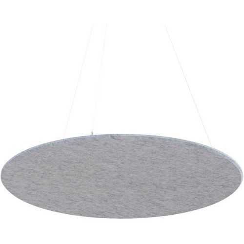 Panneau Plafond Rond Feutre Pet Acoustique Gris Clair