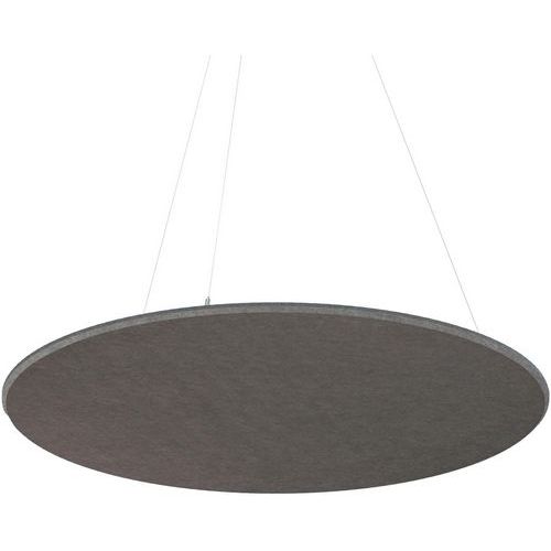 Panneau Plafond Rond Feutre Pet Acoustique Gris Foncé