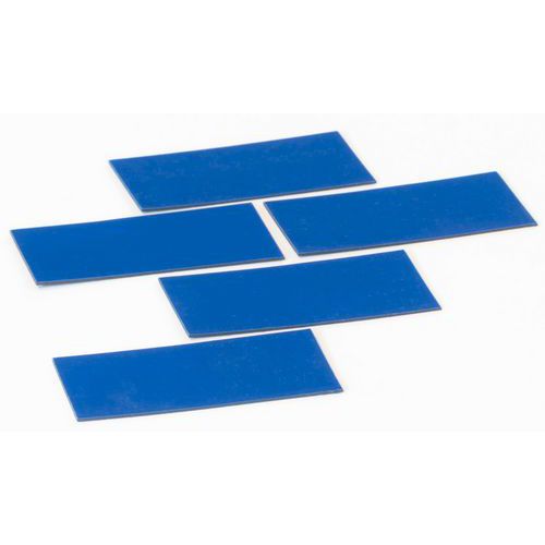 Jeu De 5 Symboles De Rectangle Bleus-30x60 Mm