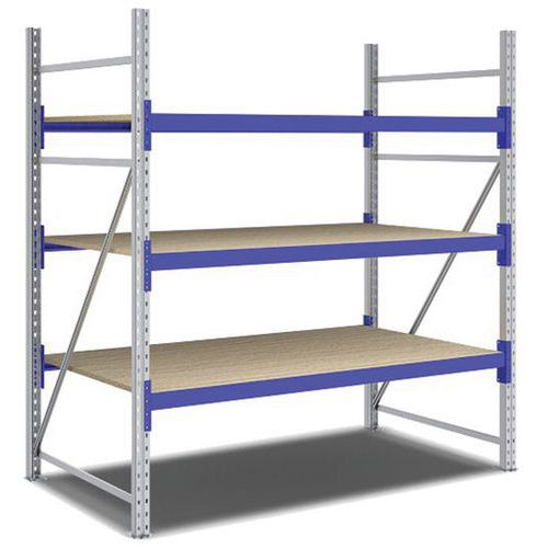 Kit Rayonnage Départ 2000x1800x1100 Mm 3 Niveaux 2000 Kg