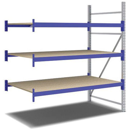 Kit Rayonnage Suivant 2000x1800x1100 Mm 3 Niveaux 1500 Kg