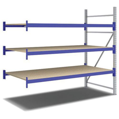 Kit Rayonnage Suivant 2000x2200x1100 Mm 3 Niveaux 1650 Kg