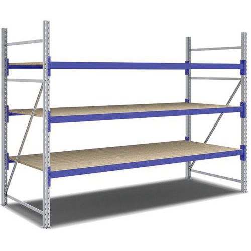 Kit Rayonnage Départ 2000x2700x1100 Mm 3 Niveaux 1500 Kg