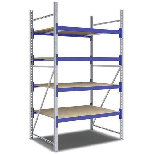 Kit Rayonnage Départ 2500x1350x1100 Mm 4 Niveaux 1600 Kg