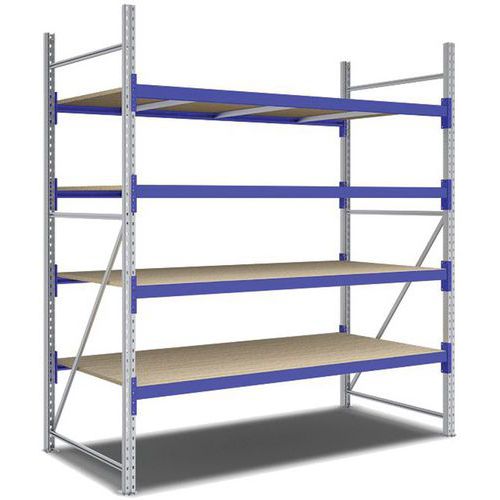 Kit Rayonnage Départ 2500x2200x1100 Mm 4 Niveaux 2200 Kg