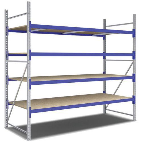 Kit Rayonnage Départ 2500x2700x1100 Mm 4 Niveaux 2000 Kg