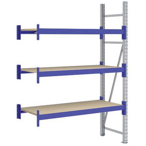 Kit Rayonnage Suivant 2000x1350x600 Mm 3 Niveaux 1200 Kg