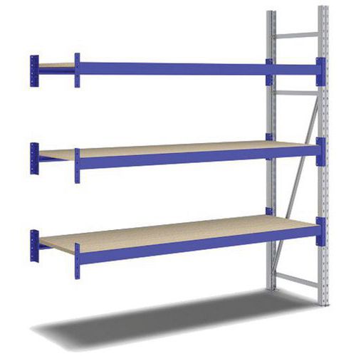 Kit Rayonnage Suivant 2000x1800x600 Mm 3 Niveaux 1500 Kg