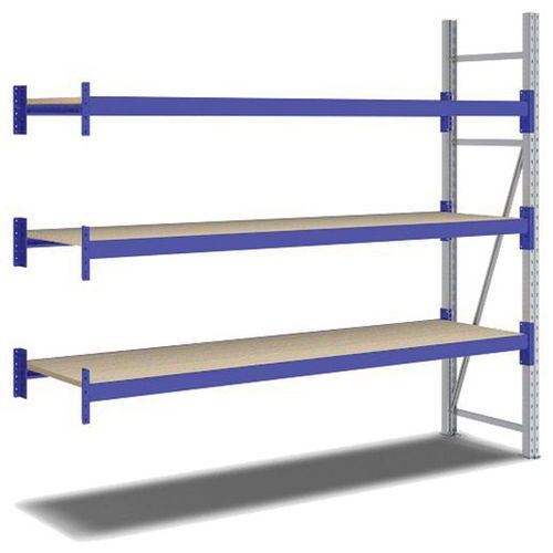 Kit Rayonnage Suivant 2000x2200x600 Mm 3 Niveaux 1650 Kg