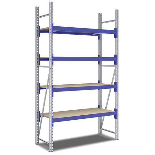 Kit Rayonnage Départ 2500x1350x600 Mm 4 Niveaux 1600 Kg