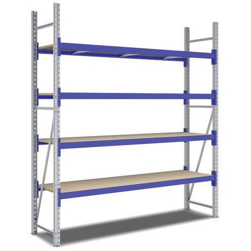 Kit Rayonnage Départ 2500x2200x600 Mm 4 Niveaux 2200 Kg