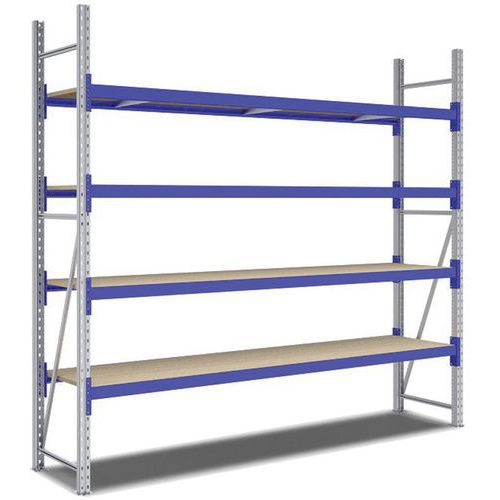 Kit Rayonnage Départ 2500x2700x600 Mm 4 Niveaux 2000 Kg