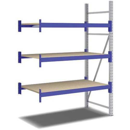 Kit Rayonnage Suivant 2000x1350x800 Mm 3 Niveaux 1200 Kg