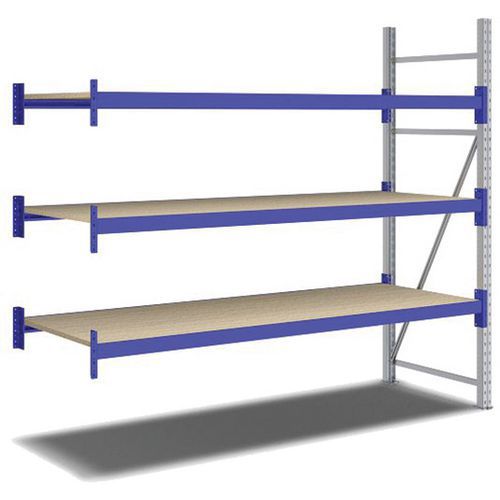 Kit Rayonnage Suivant 2000x2200x800 Mm 3 Niveaux 1650 Kg