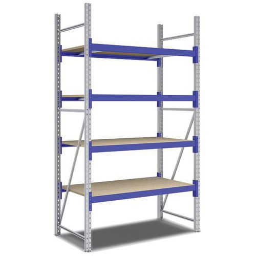 Kit Rayonnage Départ 2500x1350x800 Mm 4 Niveaux 1600 Kg