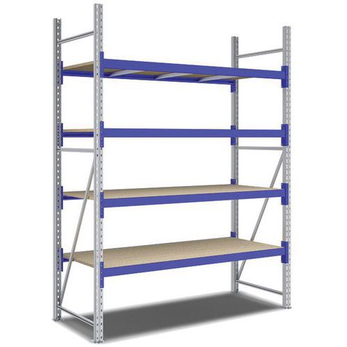 Kit Rayonnage Départ 2500x1800x800 Mm 4 Niveaux 2200 Kg