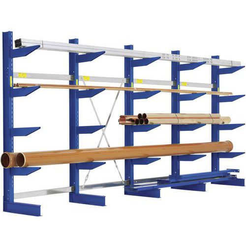 Rayonnage Cantilever Type S Simple Face 3255 Mm De Longueur