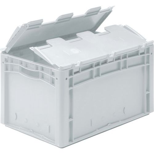 Bac Gerbables Série Xl 188 Mm De Hauteur Double Rabat Gris