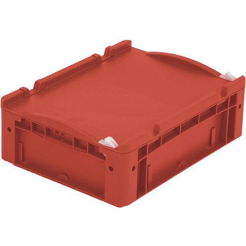 Bac Gerbables Avec Couvercle 400 Mm De Longueur Rouge