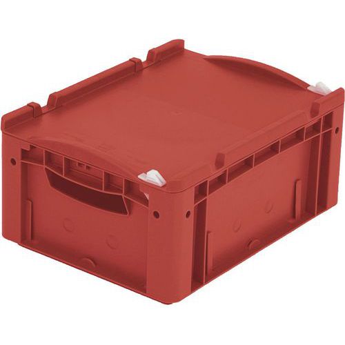 Bac Gerbables Avec Couvercle 300 Mm De Largeur Rouge