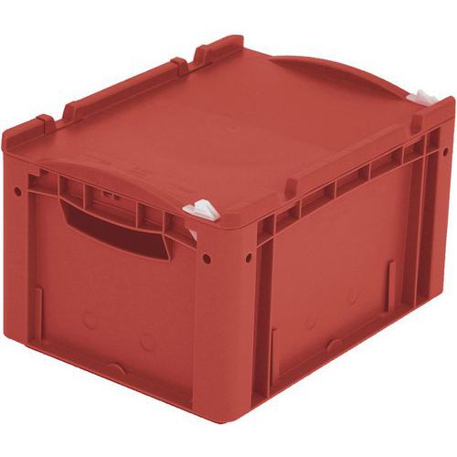 Bac Gerbables Avec Couvercle 238 Mm De Hauteur Rouge