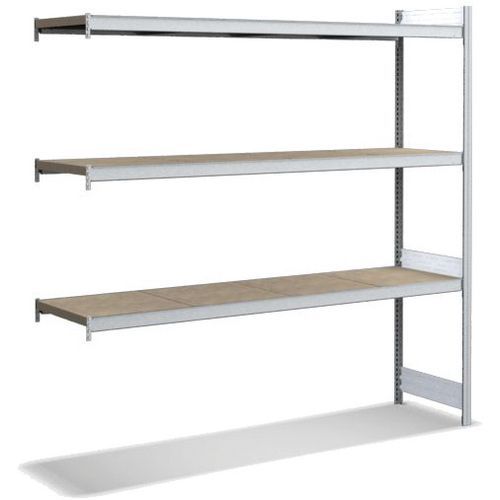 Bito - Rayonnage à tablettes 2000mm - 3 niveaux - 350kg/tablette - Acier galvanisé - Configurable