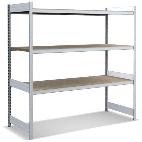 Bito - Rayonnage à tablettes 2000mm - 3 niveaux - Charge 350kg/tablette - Acier galvanisé - Départ